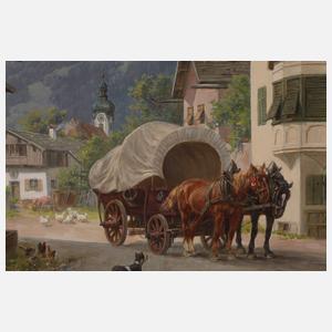 Desiré Thomassin, Alpenländische Dorfimpression