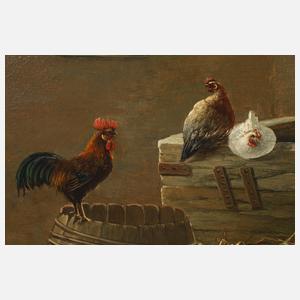 A. Thöny, Im Hühnerstall