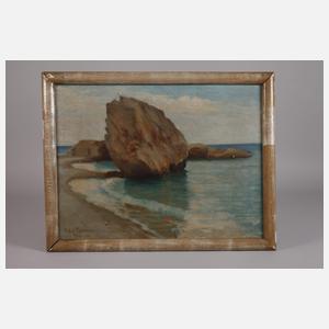 Adolph Thywissen, Felsenküste auf Capri