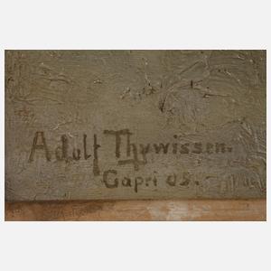 Adolph Thywissen, Felsenküste auf Capri