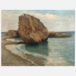 Adolph Thywissen, Felsenküste auf Capri