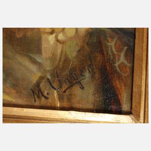 M. Unger, Paar prächtige Blumenstillleben