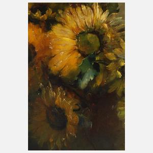 M. Unger, Paar prächtige Blumenstillleben