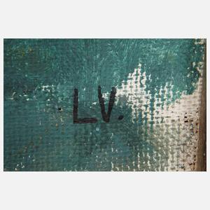 Ludolf Verworner, attr., Mädchenakte im Wald