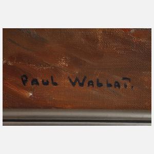 Paul Wallat, Blühender Kirschbaum vorm Friesenhaus