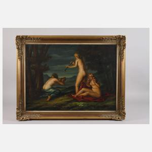 L. Wenzel-Callery, Nackte Frauen am Waldrand