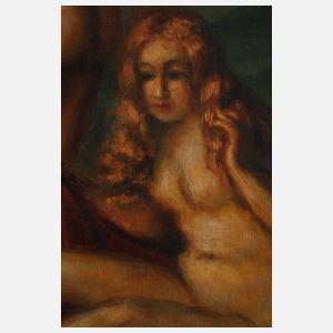 L. Wenzel-Callery, Nackte Frauen am Waldrand