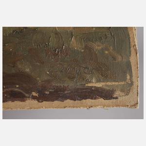 Erich Zeyer, Bäuerin mit Kühen beim Pflügen