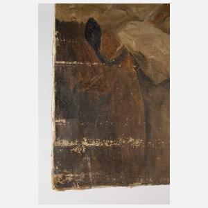 Löwenpaar auf Felsen