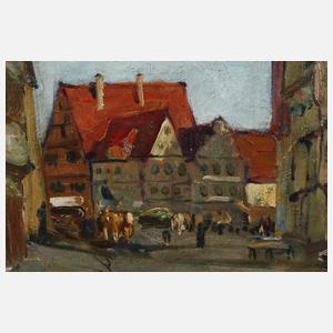 Ansicht eines Marktplatzes