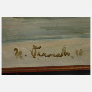 Stillleben mit Blumen und Südfrüchten