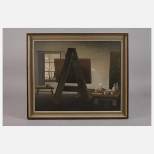 Wilhelm Dietzel, Im Atelier