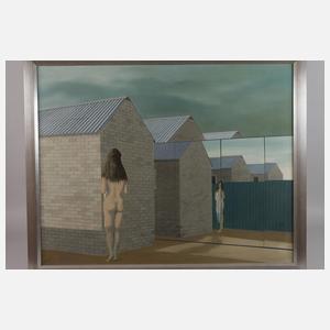 Henk Heideveld, attr., Akt im Spiegel