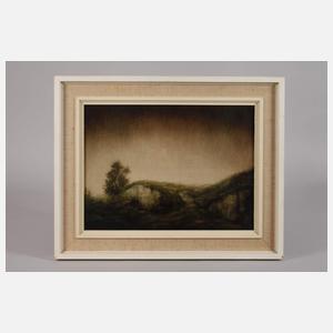 Abstrahierte mystische Landschaft