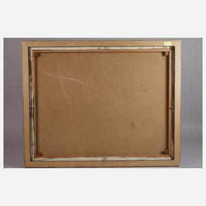 Abstraktion in Graublau und Braun