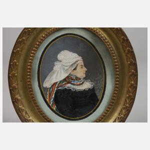 Paar Miniaturen Biedermeier