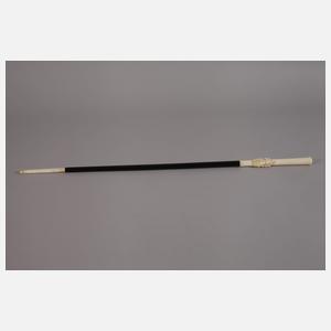 Flanierstock mit Familienwappen