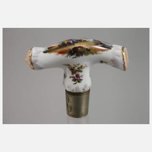 Stockgriff Porzellan