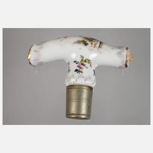 Stockgriff Porzellan