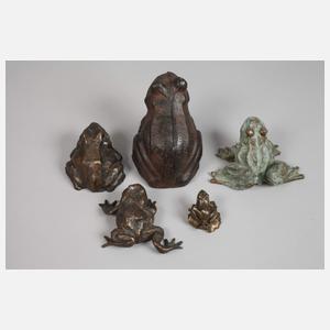 Kleine Froschsammlung