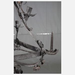 Großer Standkandelaber Schmiedeeisen