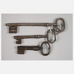 Vorhängeschloss und Schlüssel