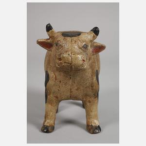 Kuh-Spardose Eisenguss