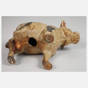 Kuh-Spardose Eisenguss