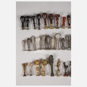 Großes Konvolut Petschafte