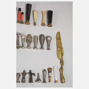 Großes Konvolut Petschafte