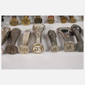 Großes Konvolut Petschafte