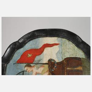 Tablett mit Genreszene