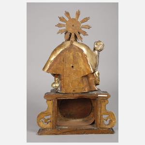 Zwei geschnitzte Heiligenfiguren