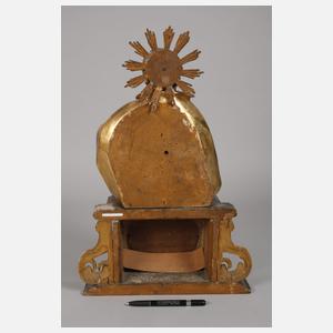 Zwei geschnitzte Heiligenfiguren