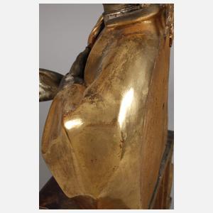 Zwei geschnitzte Heiligenfiguren