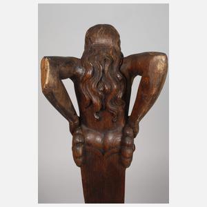 Geschnitzte Karyatide