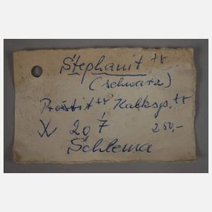 Stephanit, Proustit und Kalkspat