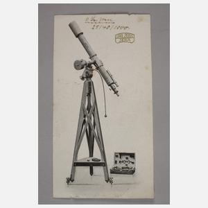 Astronomisches Fernrohr mit Zubehör