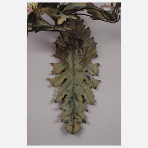 Paar florale Wandleuchter