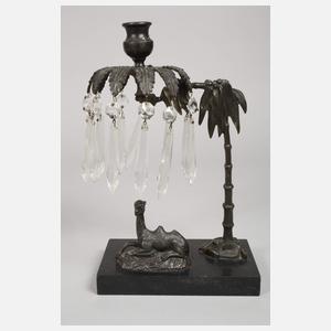 Paar Kerzenleuchter mit Dromedaren