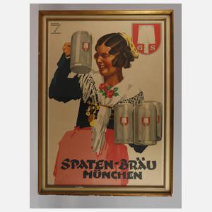 Großes Werbeplakat Prof. Ludwig Hohlwein