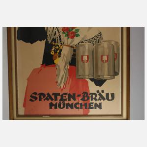 Großes Werbeplakat Prof. Ludwig Hohlwein