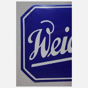 Emailleschild Weidner-Bräu