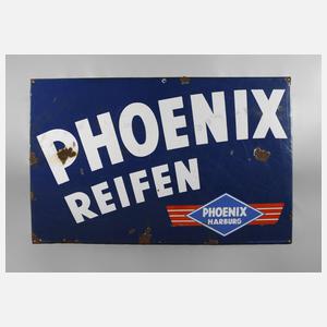 Großes Emailleschild Phoenix