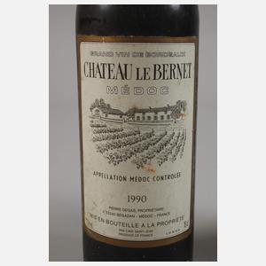 Sechs Flaschen Rotwein