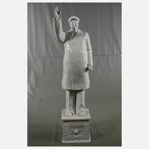 Riesige Blanc-de-Chine-Figur Mao Zedong (1893-1976) 毛泽东