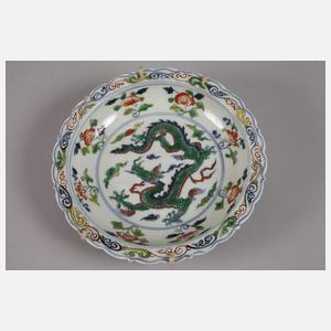 Schale mit Drachendekor