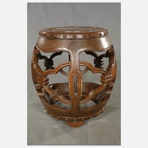 Paar Gudeng-Hocker in Trommelform