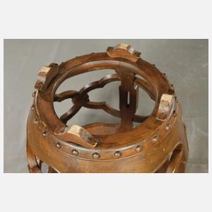 Paar Gudeng-Hocker in Trommelform