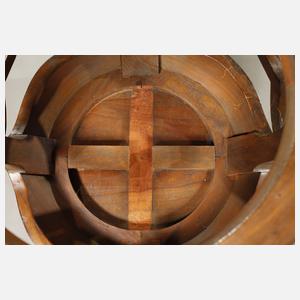 Paar Gudeng-Hocker in Trommelform